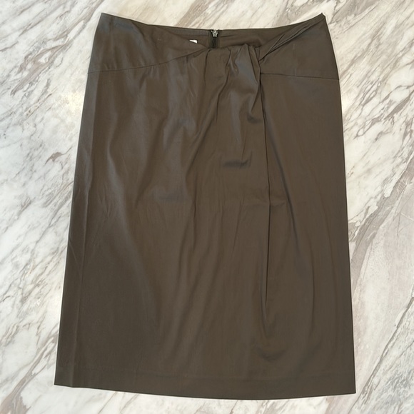 Jil Sander Khaki Green Skirt - Picture 2 of 7
